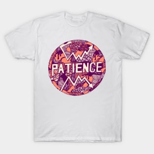 Peach Circle of Patience T-Shirt